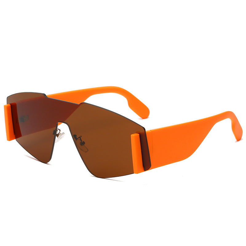 Wholesale PC One-piece Large Frame Wide Leg Sunglasses for Men and Women